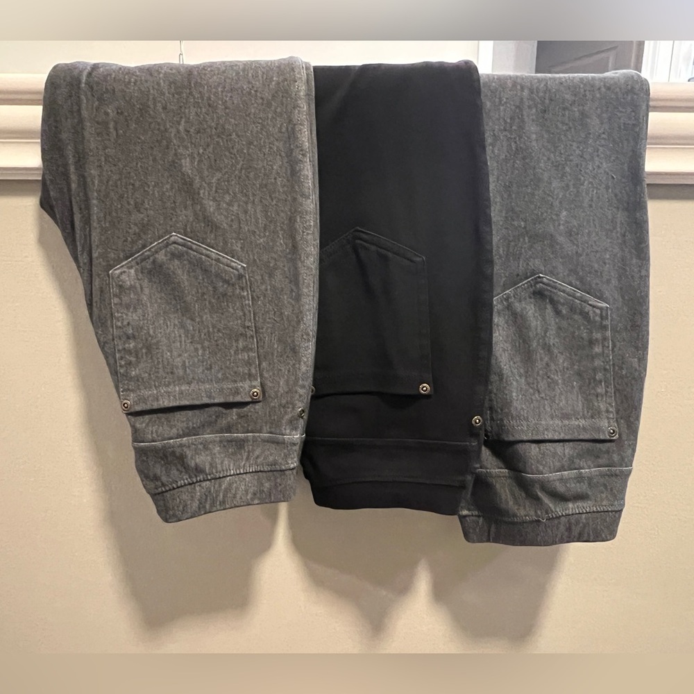 Three pair of ladies jeggings